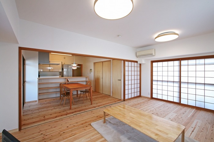 【北九州市 木の家マンションリノベ】 新たに時を刻む家