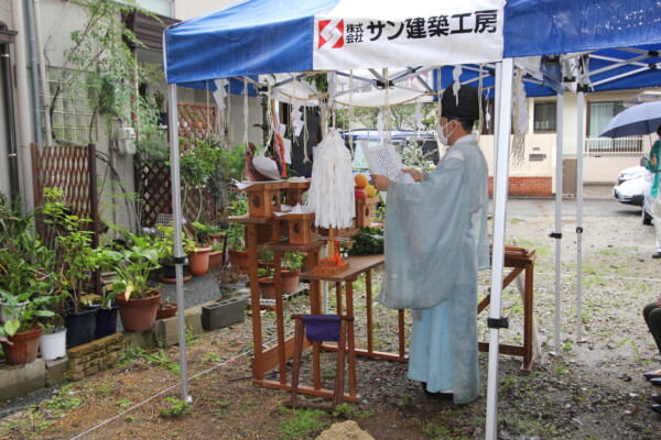 地鎮祭を執り行いました