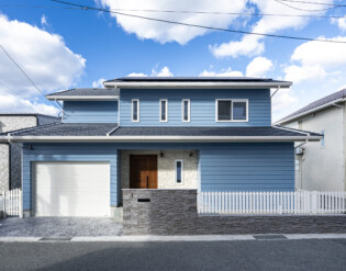 【遠賀郡 注文住宅】 水平線を望む海に浮かぶ船のような家